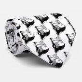 Touch of Nostalgia - Retro Rocketship Stropdas (Opgerold)