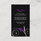 Touch of Pink visitekaartsjabloon Visitekaartje (Achterkant)