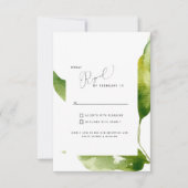 Touch of Spring Foliage RSVP Card Kaartje (Voorkant)