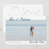 Touch of Style Save the Date Wedding Verloving Aankondiging (Voorkant / Achterkant)