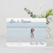 Touch of Style Save the Date Wedding Verloving Aankondiging (Staand voorkant)