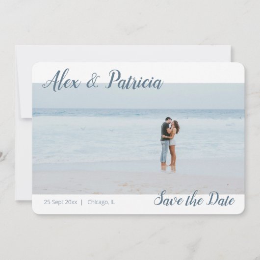 Touch of Style Save the Date Wedding Verloving Aankondiging (Voorkant)