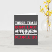 Touch Times Don't Last, Only Tough People Do Bodyb Kaart (Gele Bloem)