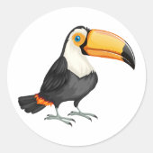 Touch-vogel Ronde Sticker (Voorkant)