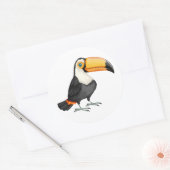 Touch-vogel Ronde Sticker (Envelop)
