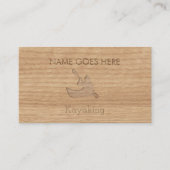 "Touch Wood" Kayaking Visitekaartjes (Voorkant)