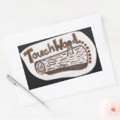 Touch Wood Rechthoekige Sticker (Envelop)