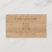 "Touch Wood" Visitekaartjes voor het afschermen va (Voorkant)