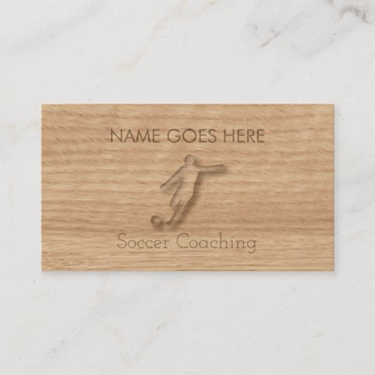 "Touch Wood" Voetbal Visitekaartjes (Voorkant)