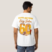 Touchdown 60 Bier & Football Lover Verjaardag T-shirt (Achterkant volledig)