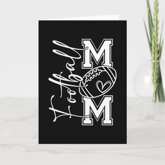 Touchdown American Football Moeder Game Day Thanks Kaart (Voorkant)