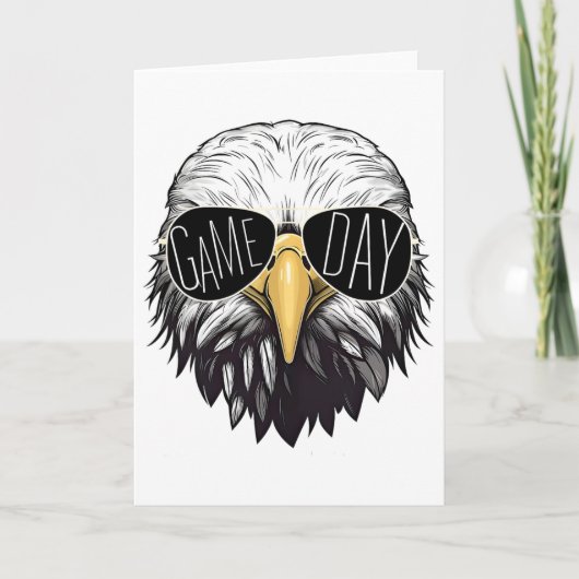 Touchdown American Footll Game Day Thanksgiving Ld Kaart (Voorkant)