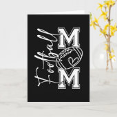 Touchdown Amerikaanse Voetbal Moeder Game Day Than Kaart (Gele Bloem)