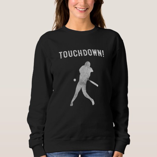 Touchdown Baseball   Baseball Football Sports Trui (Voorkant)