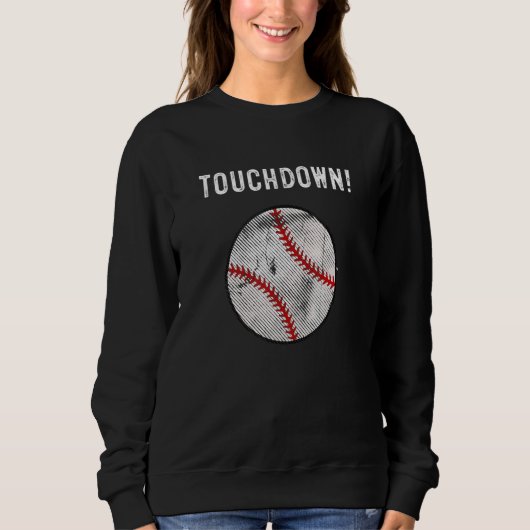Touchdown Baseball   Baseball Football Trui (Voorkant)