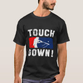 Touchdown Baseball geïnspireerd voor dubbelspel G T-shirt (Voorkant)