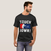 Touchdown Baseball geïnspireerd voor dubbelspel G T-shirt (Voorkant volledig)