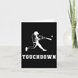Touchdown Baseball Humor Funny Touchdown Baseball Kaart