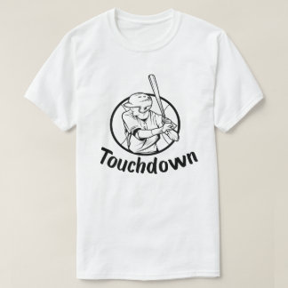 Touchdown Baseball  Retro Baseball Player T-shirt