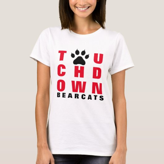 Touchdown Bearcats Football seizoen T-shirt (Voorkant)