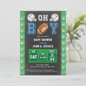 Touchdown Boy Voetbal Kaart (Staand voorkant)