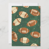 Touchdown Boy Voetbal Kaart (Achterkant)