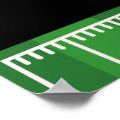  Touchdown Celebration: Football Field Birthday bo Poster (Hoek)