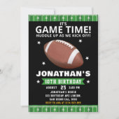 Touchdown Celebration: Football Field Birthday boy Kaart (Voorkant)