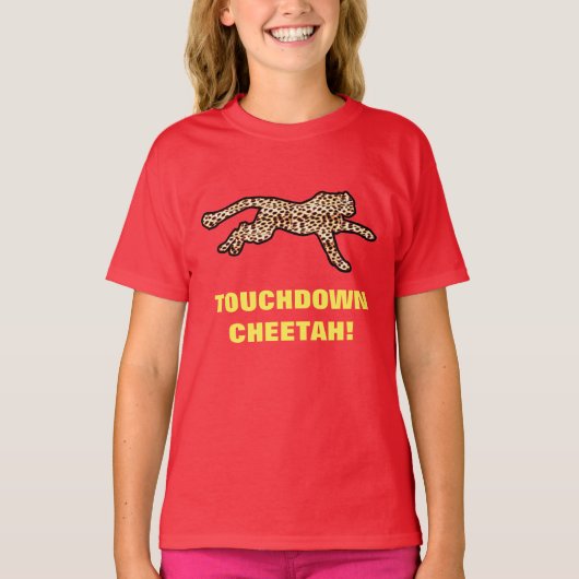 TOUCHDOWN CHEETAH! T-SHIRT (Voorkant)