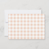 Touchdown en Tiny Toes Baby Shower Bedankkaart (Achterkant)