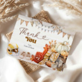 Touchdown en Tiny Toes Baby shower Bedankt Card