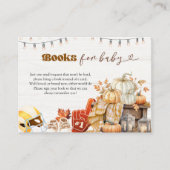 Touchdown en Tiny Toes Baby shower Boeken voor Bab Informatiekaartje (Voorkant)