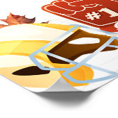 Touchdown en Tiny Toes Baby shower Welkomstbord Poster (Hoek)