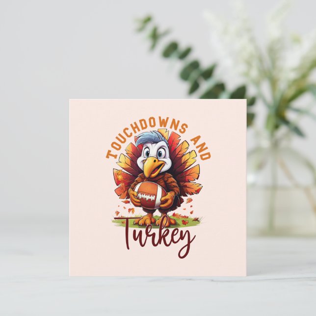 Touchdown en Turkije Thanksgiving (Staand voorkant)