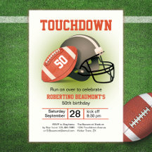 Touchdown Fifty Vintage Football 50th Birthday