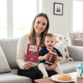 Touchdown First Birthday Football Invite Kaart