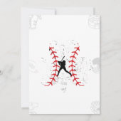 Touchdown Football Birthday Party Invitation Kaart (Achterkant)