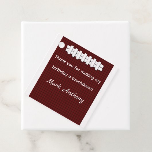 Touchdown Football Favor Label (In situ)