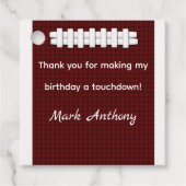 Touchdown Football Favor Label (Voorkant)