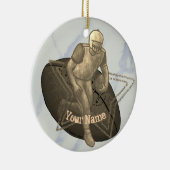 Touchdown-football-ornament Keramisch Ornament (Rechts)