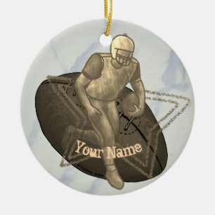 Touchdown-football-ornament Keramisch Ornament