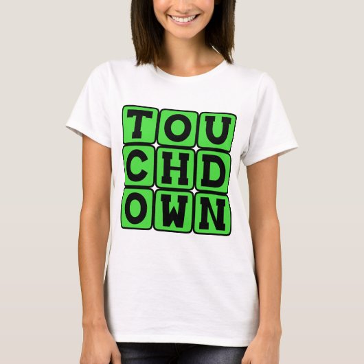 Touchdown, Football Score T-shirt (Voorkant)