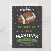 Touchdown Football Verjaardag Kaart (Voorkant)