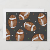 Touchdown Football Verjaardagsfoto Kaart (Achterkant)