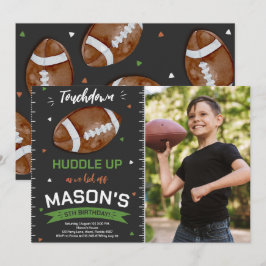 Touchdown Football Verjaardagsfoto Kaart