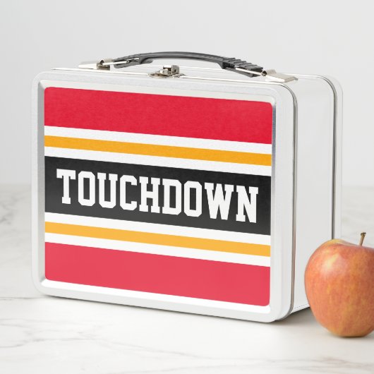 TOUCHDOWN Fun Helder Rood Zwart Sportstrepen (In situ)