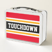 TOUCHDOWN Fun Helder Rood Zwart Sportstrepen (Achterkant)