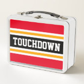 TOUCHDOWN Fun Helder Rood Zwart Sportstrepen (Voorkant)