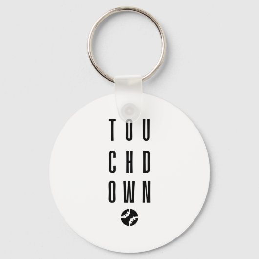 Touchdown Grappig Team Honkbal Softbal Voetbal Fo  Sleutelhanger (Voorkant)