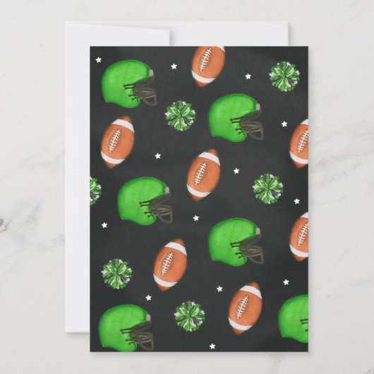 Touchdown Het is een Boy Baby shower Kaart (Achterkant)